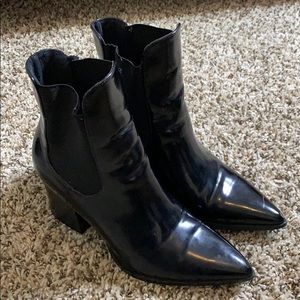 Ankle cuffed booties